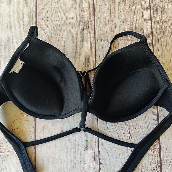 California Waves crochet trimmed push-up bikini top - Picture 9 of 13